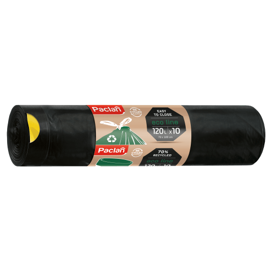 Worki śmieci taśma ECO LINE PACLAN 120L 10szt /18 -zdjęcie numer 1