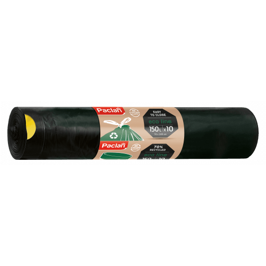Worki śmieci taśma ECO LINE PACLAN 150L 10szt /18 -zdjęcie numer 1