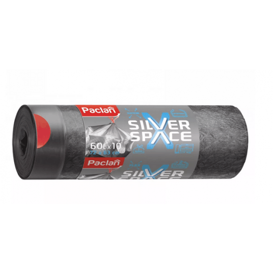 Worki śmieci taśma SILVER SPACE 60L 10szt /30 -zdjęcie numer 1