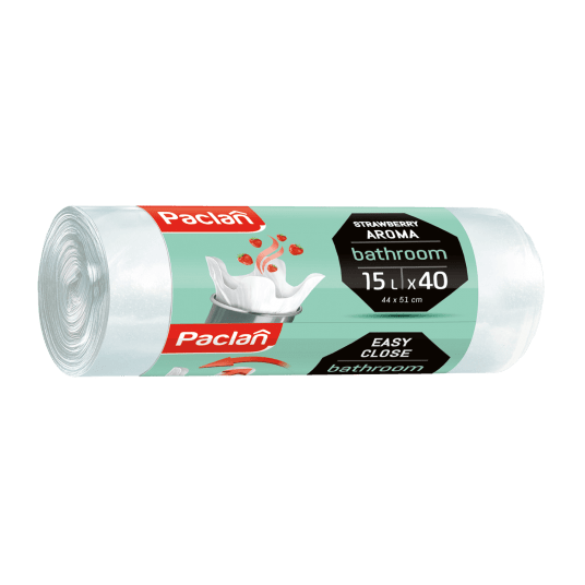 Worki śmieci zapach BATHROOM białe 15L 40szt /40 -zdjęcie numer 1