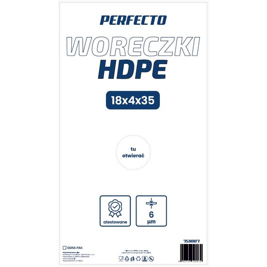 Worki spożywcze HDPE 18/4/35 ODRA/Perfe kurczakowe -zdjęcie numer 1