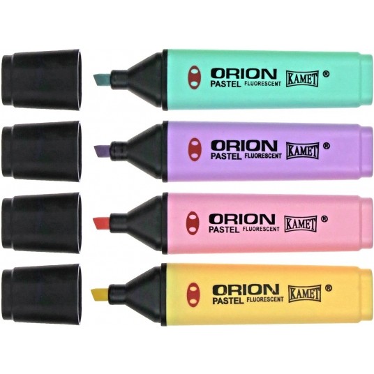 Zakreślacz Orion pastel 4 kolorów -zdjęcie numer 1