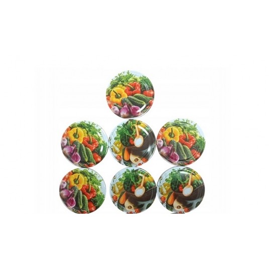 ZAKRĘTKA słoik 82mm 6zacz WARZYWA mix 10szt /70 -zdjęcie numer 1
