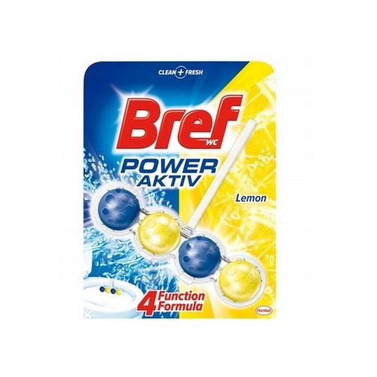 Zawieszka wc kulki BREF POWER ACTIV 1x50g Lemon -zdjęcie numer 1
