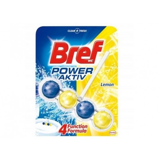 Zawieszka wc kulki BREF POWER ACTIV 1x50g Lemon -zdjęcie numer 1