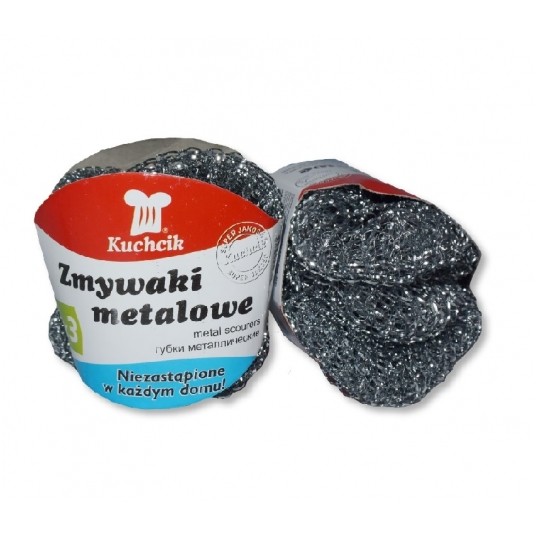 Zmywak metalowy KUCHCIK 3szt -zdjęcie numer 1