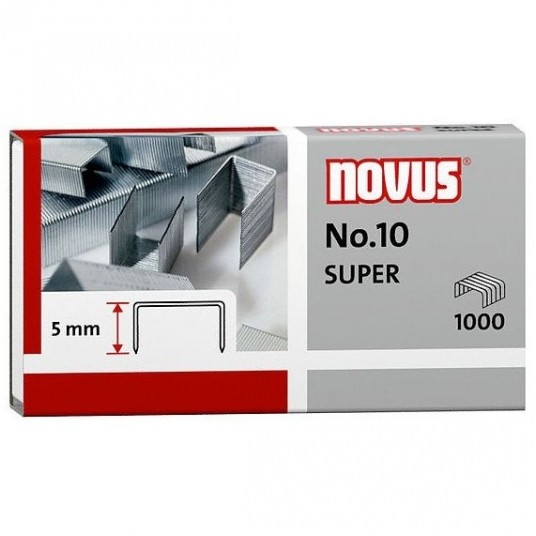 Zszywki no.10 srebrne Novus 1000szt /10 -zdjęcie numer 1