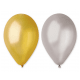 Balony metaliczne Gemar 26cm ZŁOTY & SREBRNY 50szt -zdjęcie numer 1