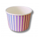 Miseczka papierowa lody 250ml PASKI 50szt /20 -zdjęcie numer 1