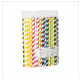 Słomka papierowa 8x197mm PASKI MIX 100szt /45 -zdjęcie numer 2
