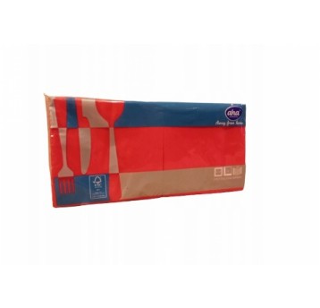 AHA serwetka 24X24 1-W CZERWONA A'100' /30