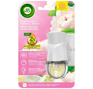 AIRWICK odświeżacz urządzenie + 19ml Białe kwiaty