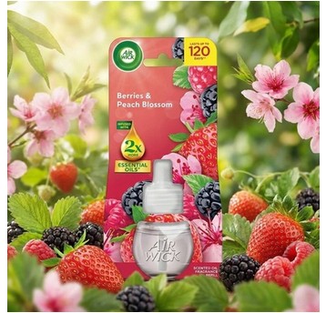 AIRWICK odświeżacz ZAPAS kontakt 19ml Owoce Leśne