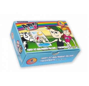 ARTI KIDS farby plakatowe 6 KOLORÓW GRANIT