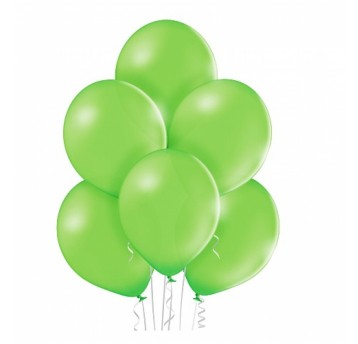 Balony lateksowe 26cm pastel jasny zielony '100'