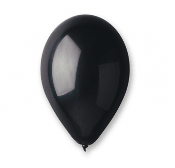 Balony metaliczne Gemar 26cm CZARNY 100szt
