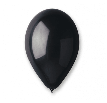 Balony metaliczne Gemar 26cm CZARNY 100szt