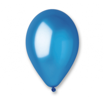 Balony metaliczne Gemar 26cm NIEBIESKI 100szt