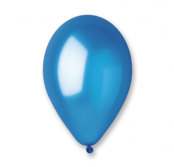 Balony metaliczne Gemar 26cm NIEBIESKI 100szt