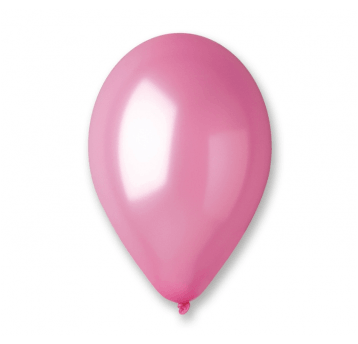 Balony metaliczne Gemar 26cm RÓŻOWY 100szt