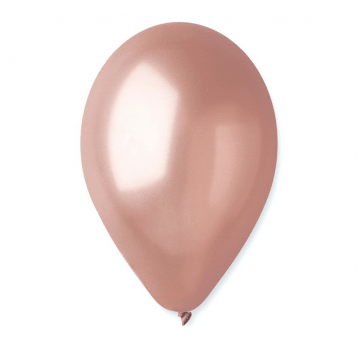 Balony metaliczne Gemar 26cm ZŁOTY RÓŻ 100szt