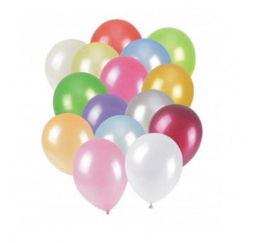 Balony metalizowane 10 MIX KOL 50szt