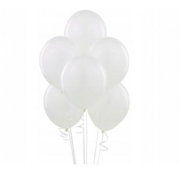 Balony pastelowe Gemar 26cm BIAŁE 100szt