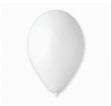 Balony pastelowe Gemar 26cm BIAŁE 100szt