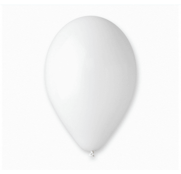 Balony pastelowe Gemar 26cm BIAŁE 50szt