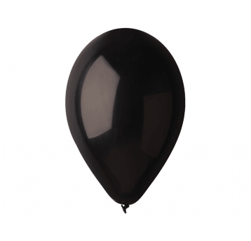 Balony pastelowe Gemar 26cm CZARNE 100szt