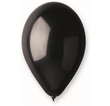 Balony pastelowe Gemar 26cm CZARNE 100szt