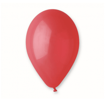 Balony pastelowe Gemar 26cm CZERWONE 100szt