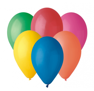 Balony pastelowe Gemar 26cm MIX KOLORÓW 100szt