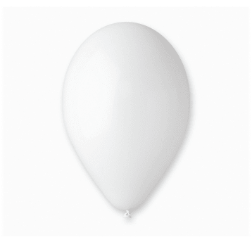 Balony pastelowe Gemar 26cm PASTEL BIAŁE 100szt