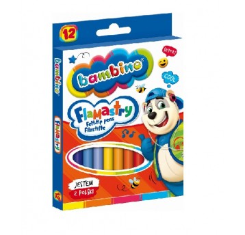 Bambino flamastry 12 kolorów