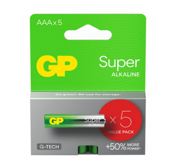 Bateria alkaliczna GP SUPER AAA LR3 5szt /10