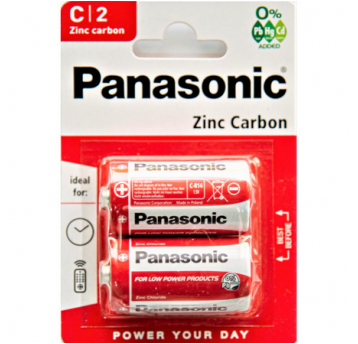 Bateria PANASONIC R14 1,5V 2szt /12