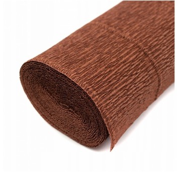 BIBUŁA MARSZCZONA 50X200 BRĄZOWA