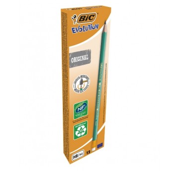 BIC ołówek evolution HB z gumką 1szt /12