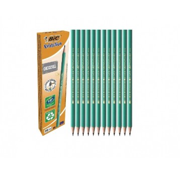 BIC ołówek plastikowy EVOLUTION HB bez gumki /12