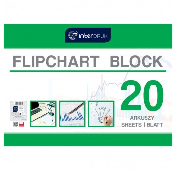 Blok do flipchartów 20K GŁADKI Interdruk