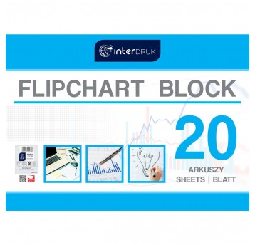 Blok do flipchartów 20K KRATKA Interdruk