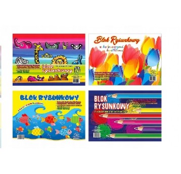Blok rysunkowy A4 KOLOR Protos