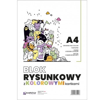 Blok rysunkowy A4 Kolor Wektor