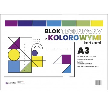 Blok techniczny A3 Kolor Wektor