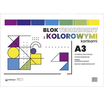 Blok techniczny A3 Kolor Wektor