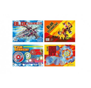 Blok techniczny A4 BIAŁY Protos