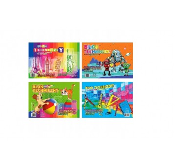 Blok techniczny A4 KOLOR Protos