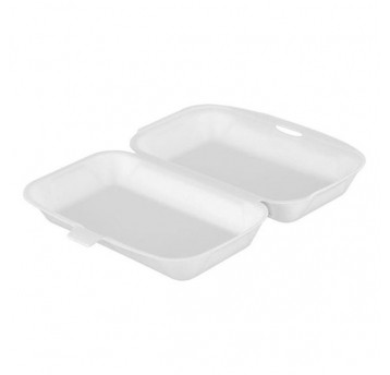 Burger Box XPS PODWÓJNY 125szt BIAŁY /4 HP2