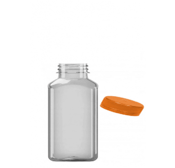 Butelka PET 250ml kwadratowa z nakrętką 182szt